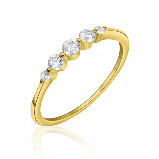 Ring 375/- Gold Zirkonia