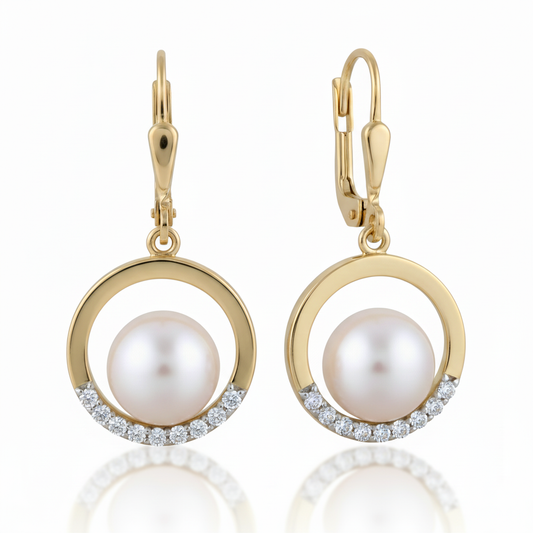 Ohrringe 375/- Gold Zirkonia