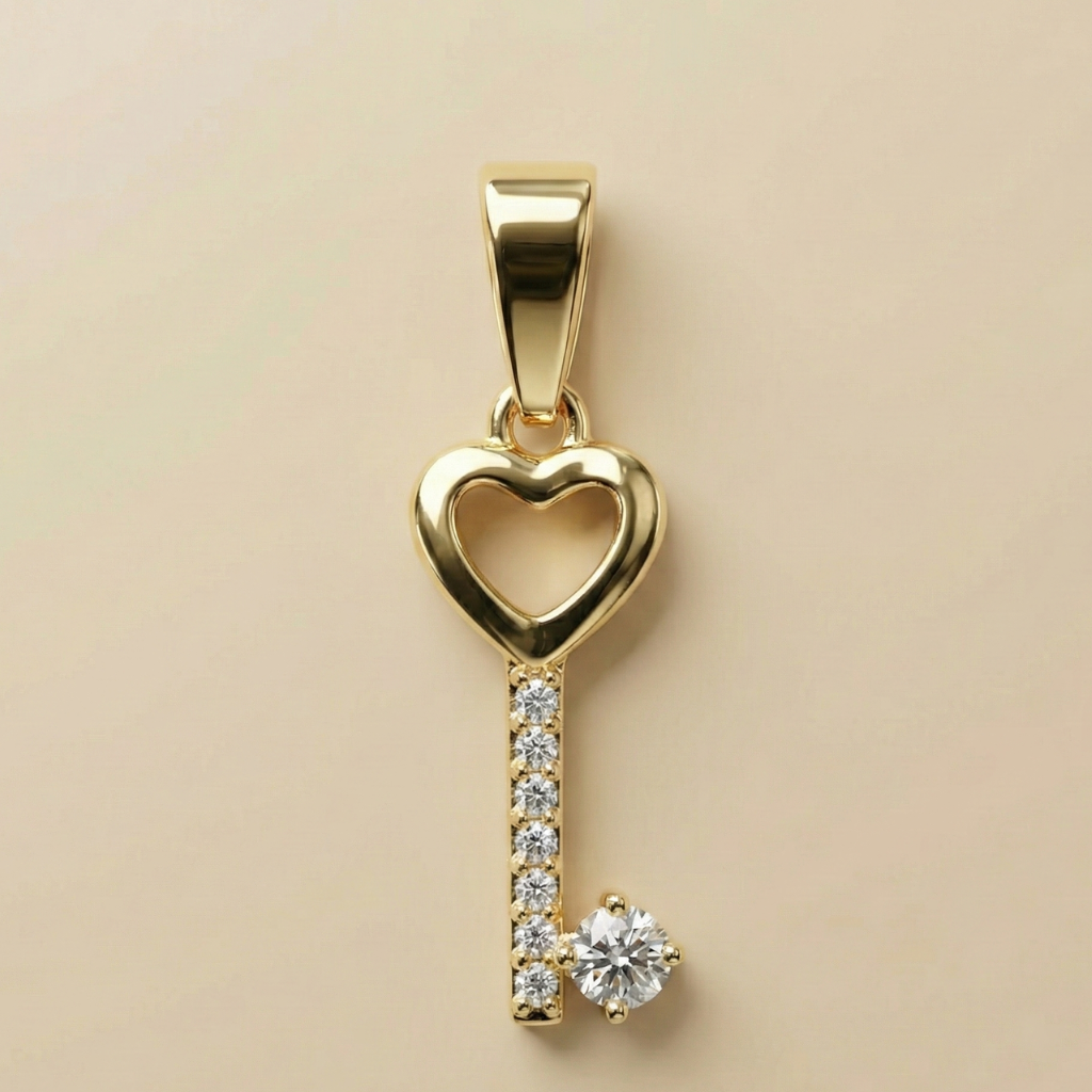 Anhänger 375/- Gold Zirkonia