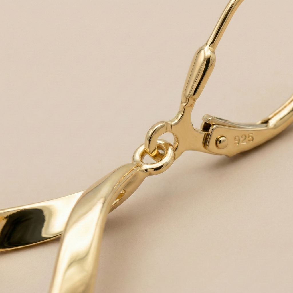 Ohrhänger 925/- Sterling Silber vergoldet