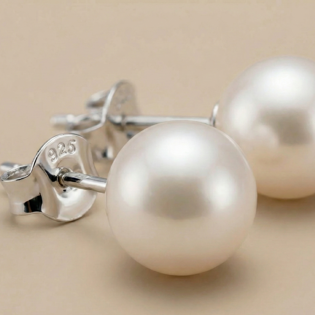 Ohrstecker 3er-Set 925/- Sterling Silber Süßwasserzuchtperle