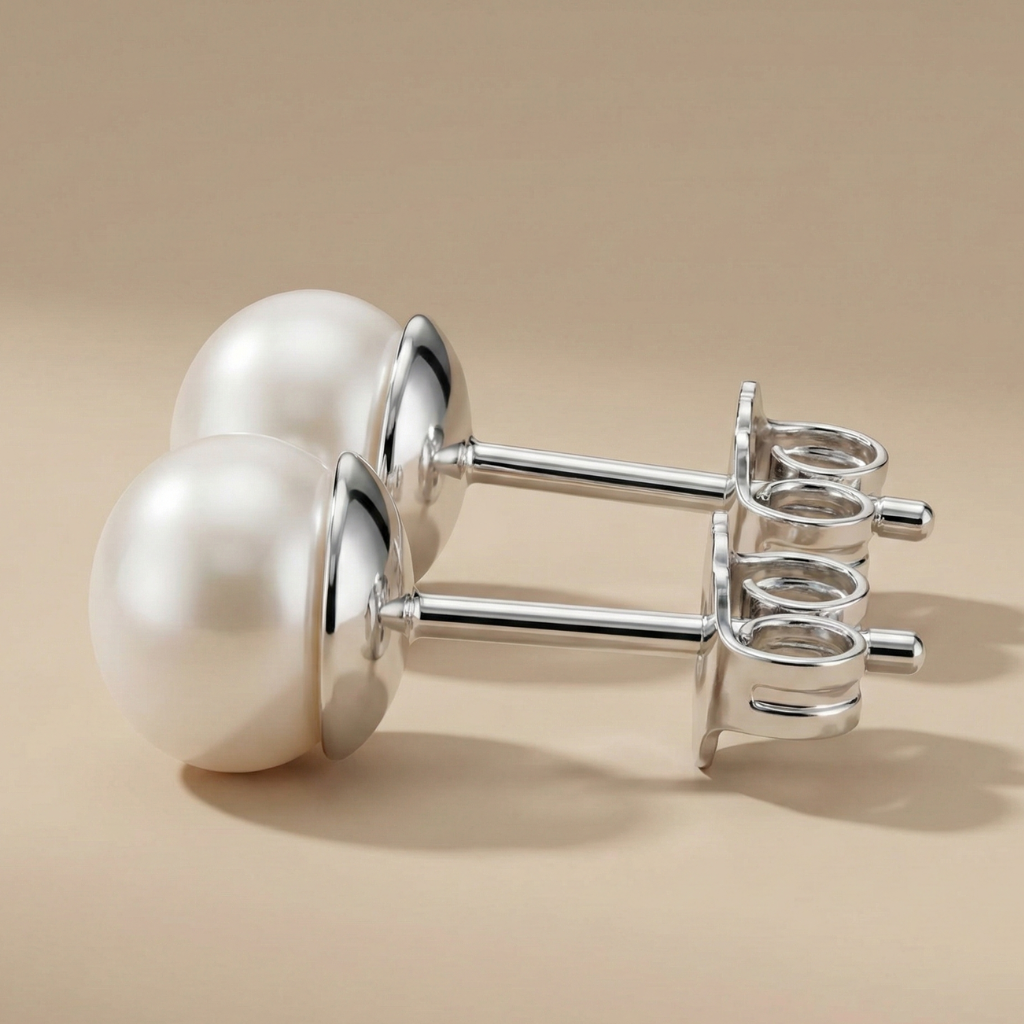 Ohrstecker 3er-Set 925/- Sterling Silber Süßwasserzuchtperle