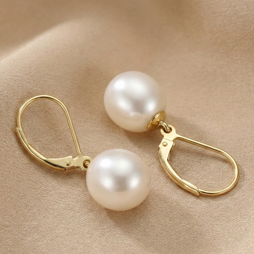 Ohrhänger 585/- Gold Süßwasserzuchtperle