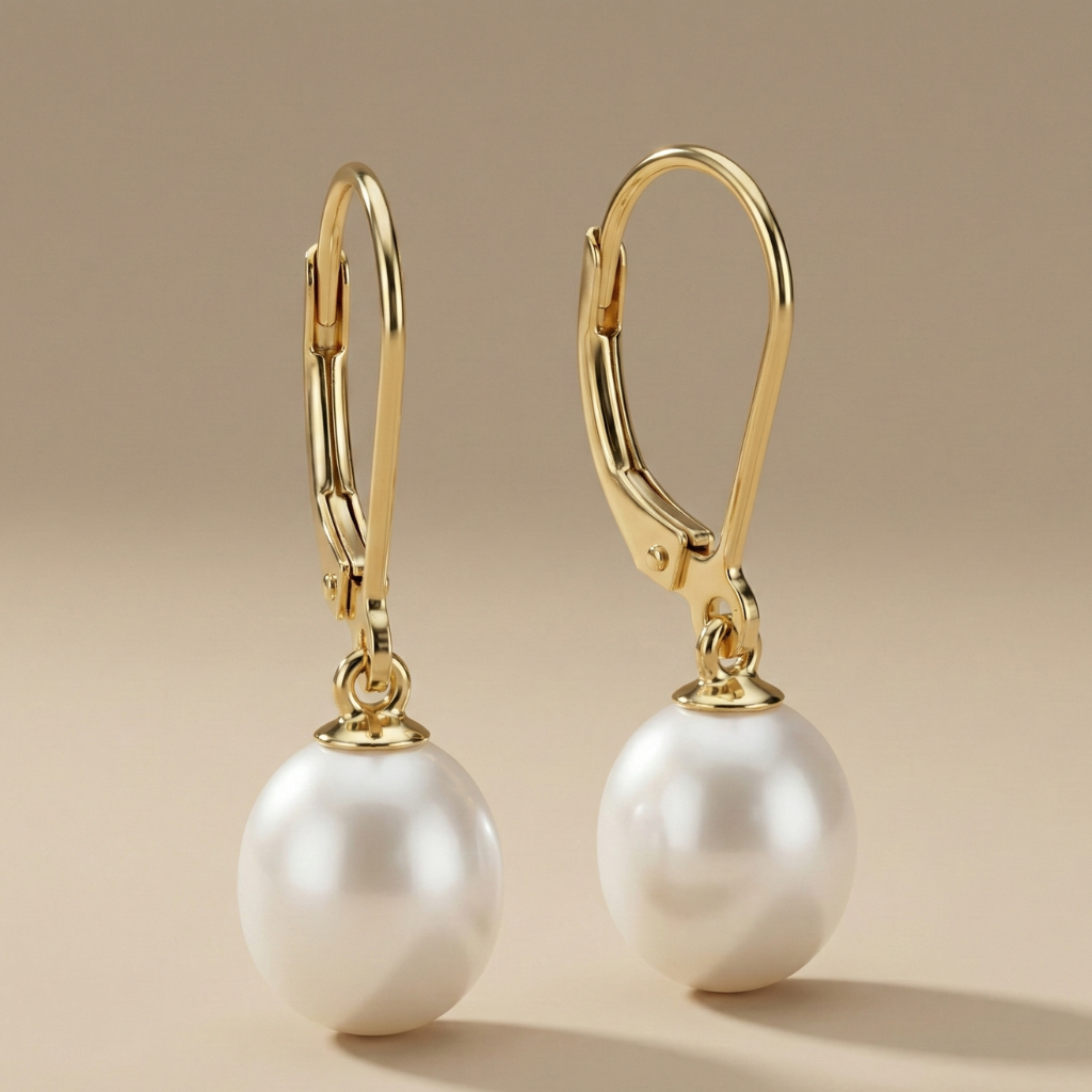 Ohrhänger 585/- Gold Süßwasserzuchtperle