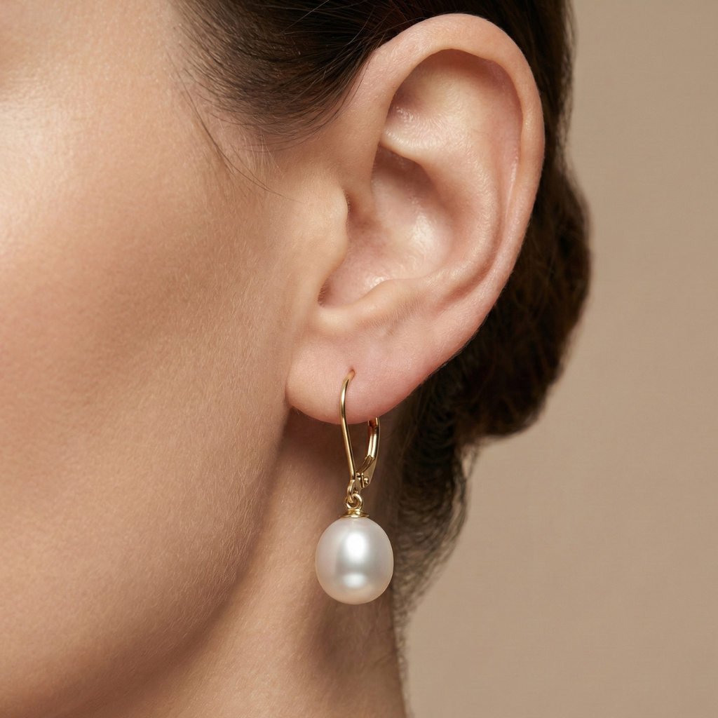 Ohrhänger 585/- Gold Süßwasserzuchtperle