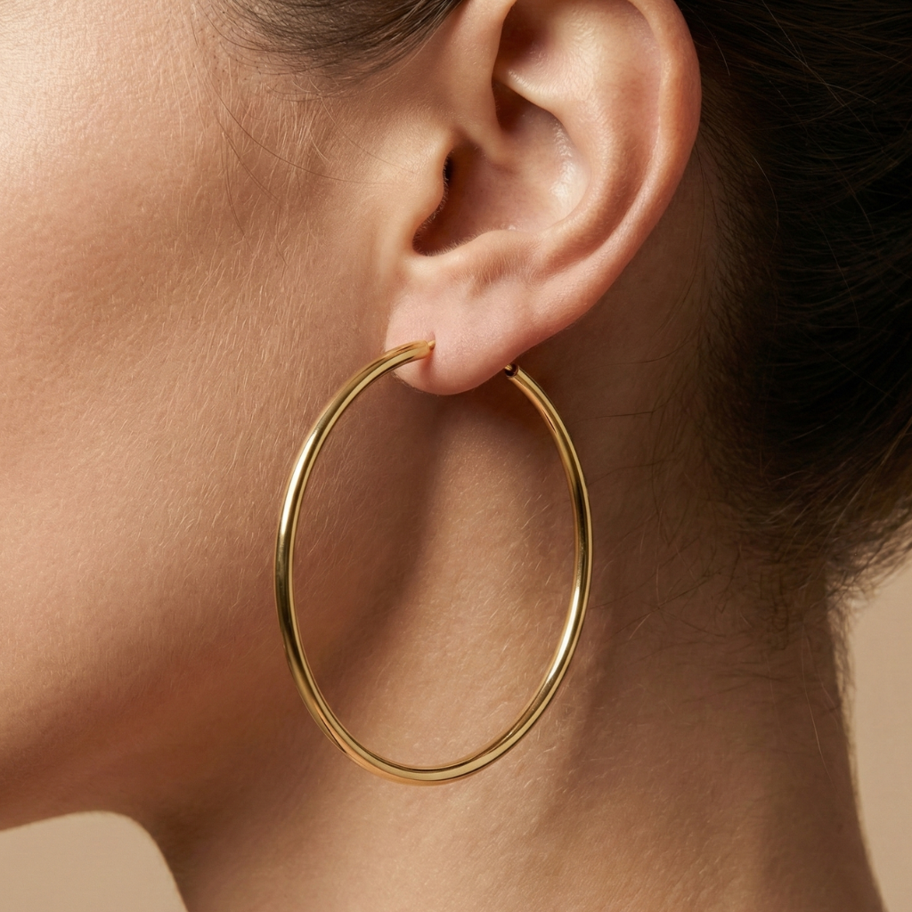 Creolen 925/- Sterling Silber vergoldet