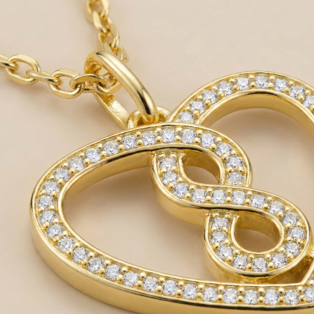 Ankerkette 925/- Sterling Silber vergoldet Zirkonia