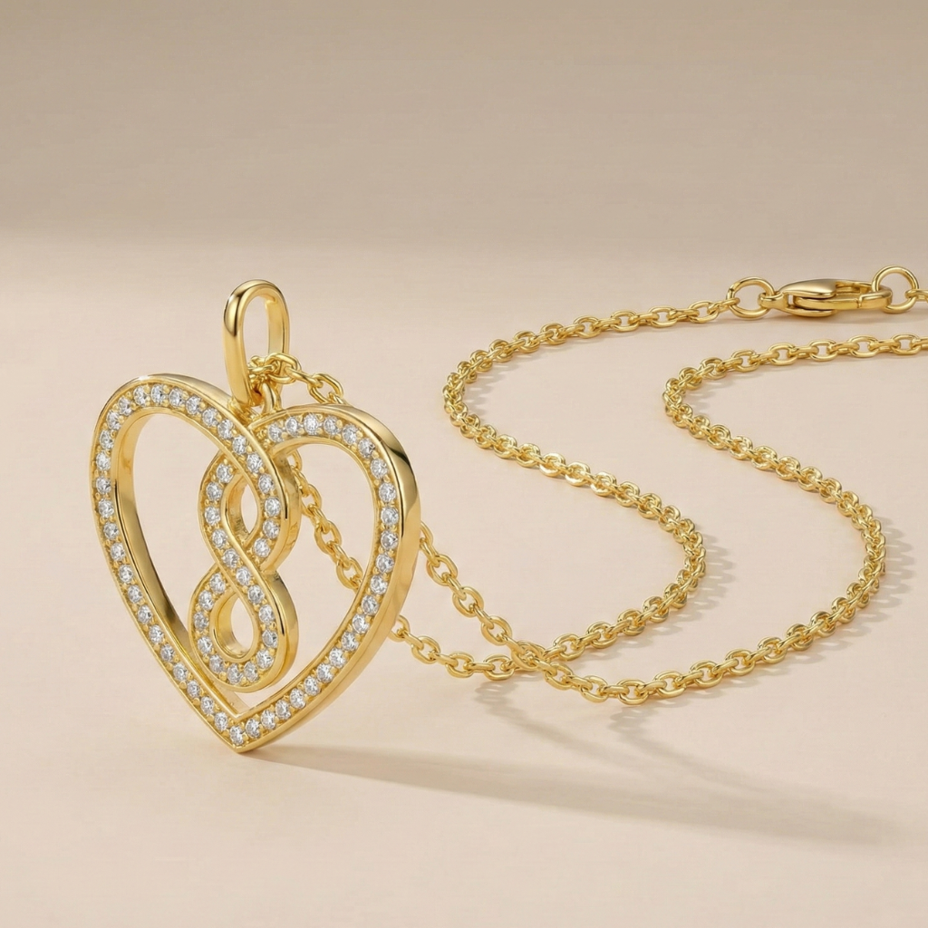 Ankerkette 925/- Sterling Silber vergoldet Zirkonia