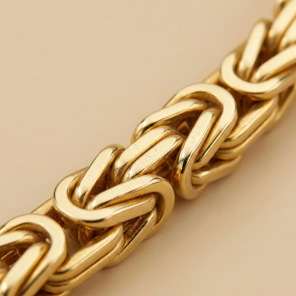 Königskette 925/- Sterling Silber vergoldet