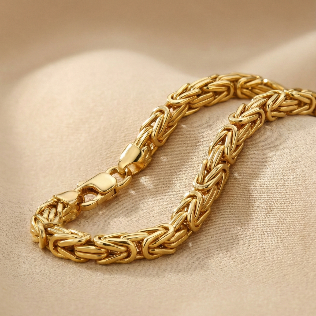 Königskette 925/- Sterling Silber vergoldet