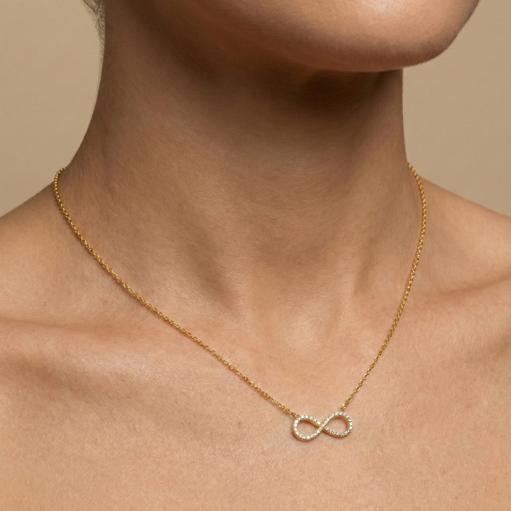 Ankerkette 925/- Sterling Silber Vergoldet Zirkonia