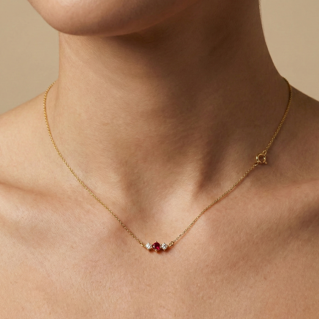 Ankerkette 375/- Gold vergoldet Topas