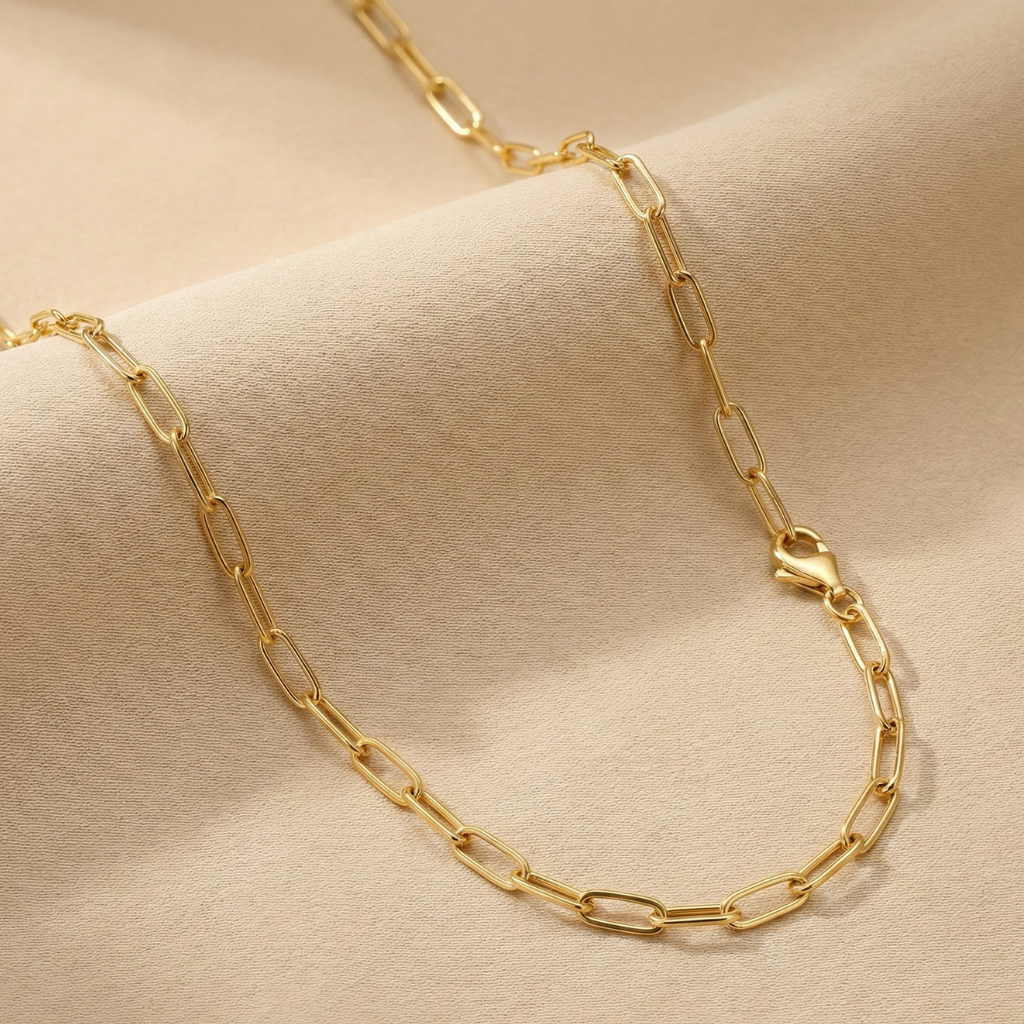 Collier Gliederkette 925/- Sterling Silber vergoldet