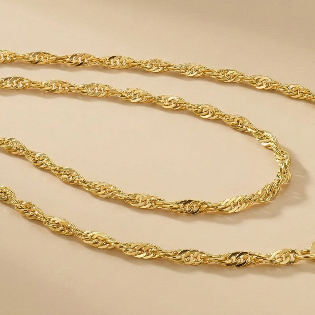 Singapurkette 375/- Gold