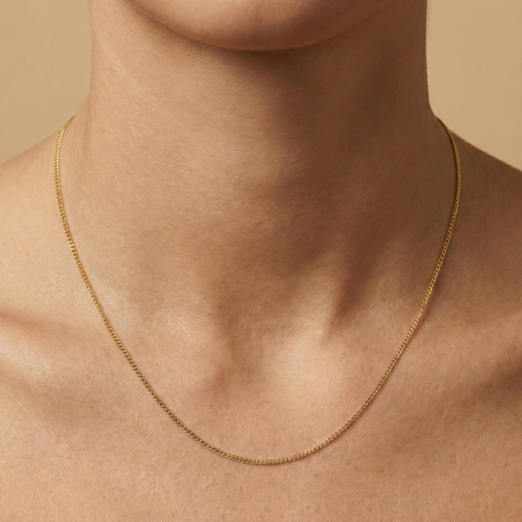 Flachpanzerkette 585/- Gold