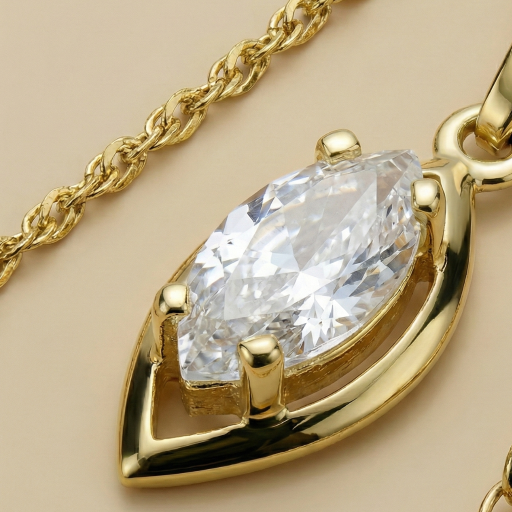 Singapurkette 333/- Gold Zirkonia