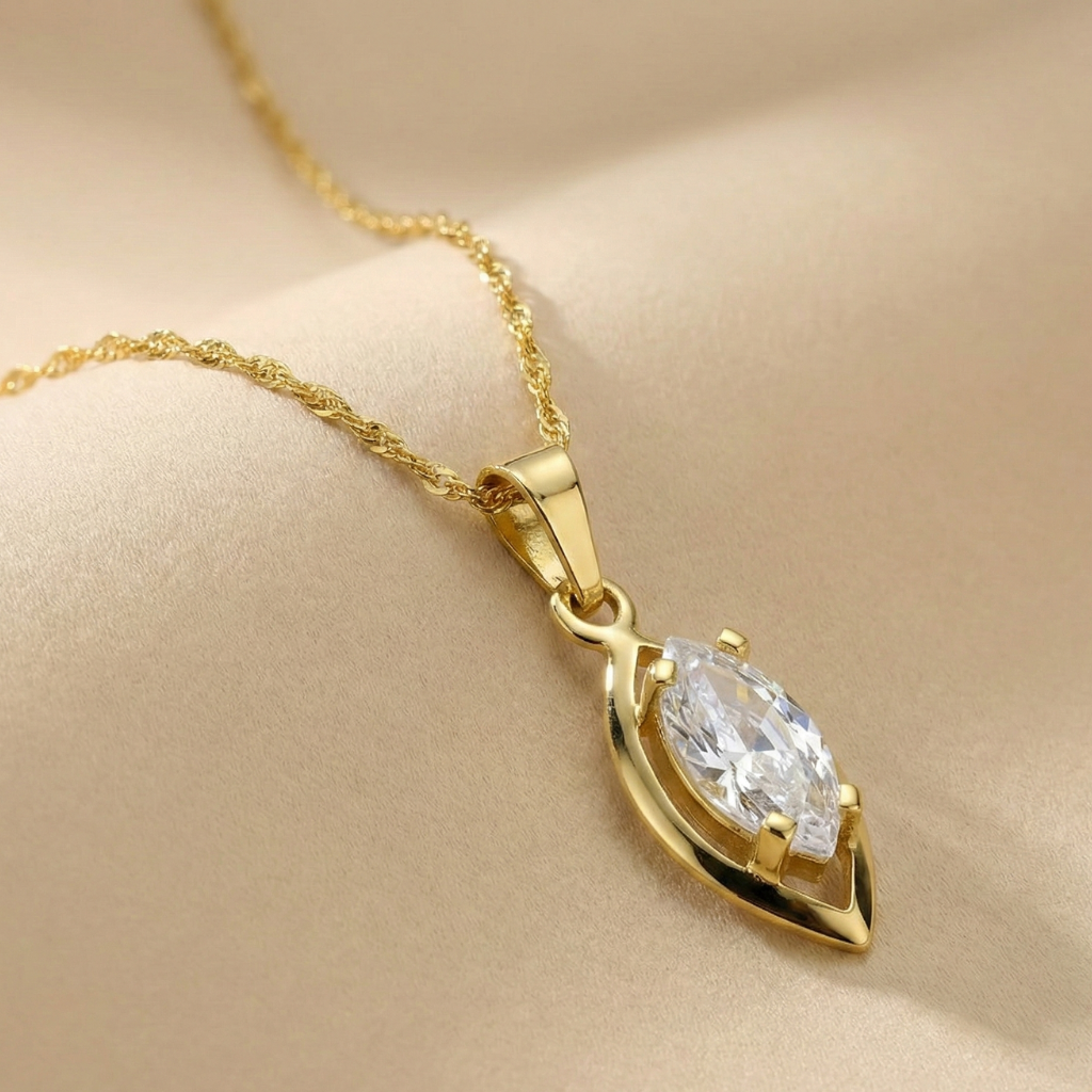 Singapurkette 333/- Gold Zirkonia