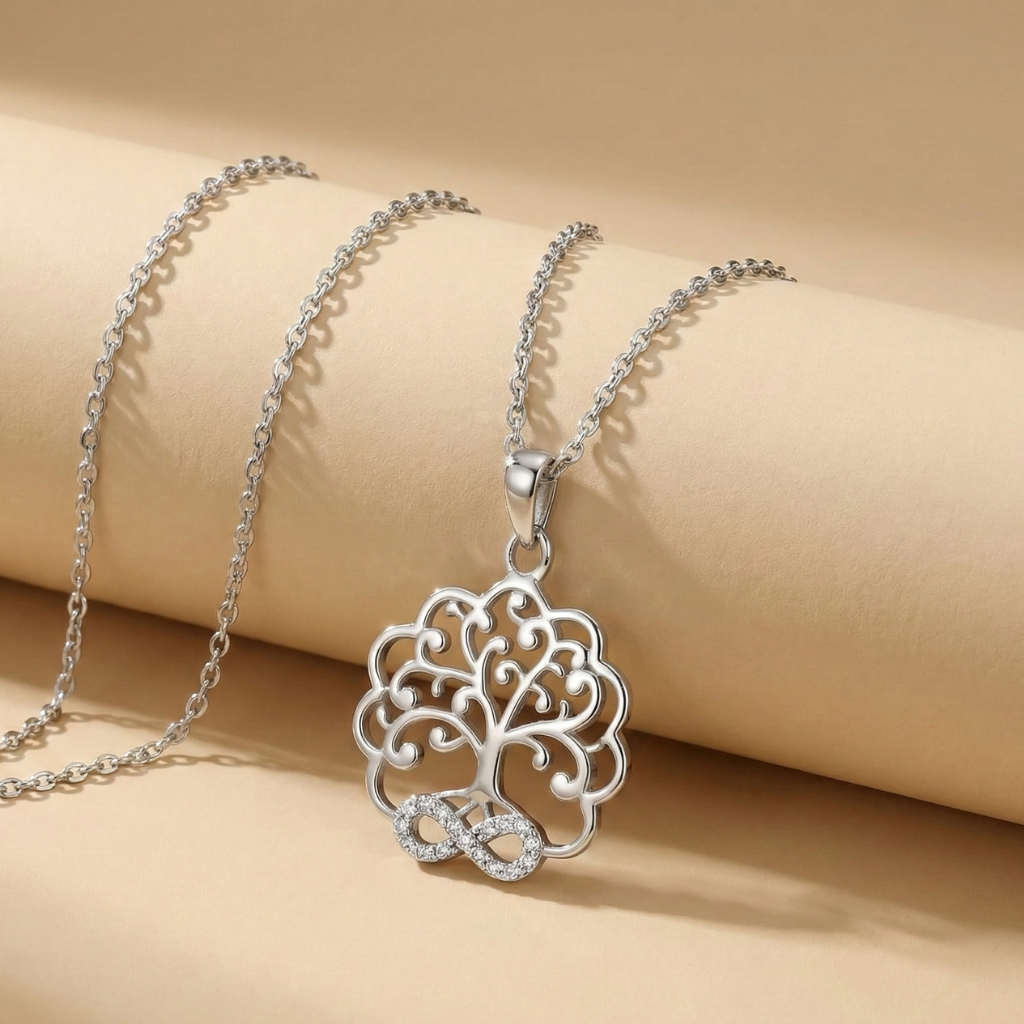 Ankerkette 925/- Sterling Silber rhodiniert Zirkonia