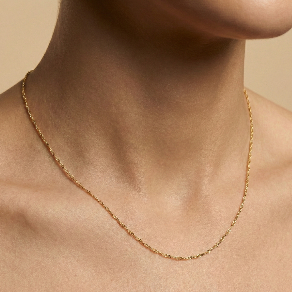 Collier Singapurkette 333/- Gold