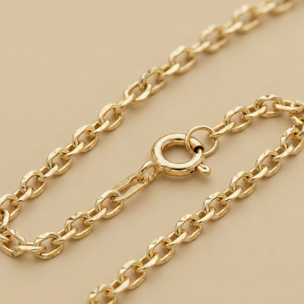 Collier Ankerkette 333/- Gold