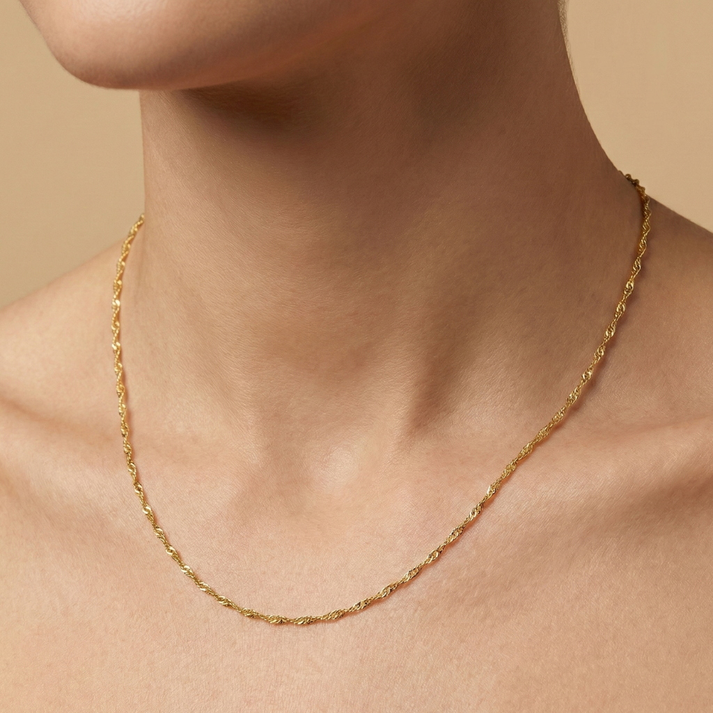 Singapurkette 333/- Gold