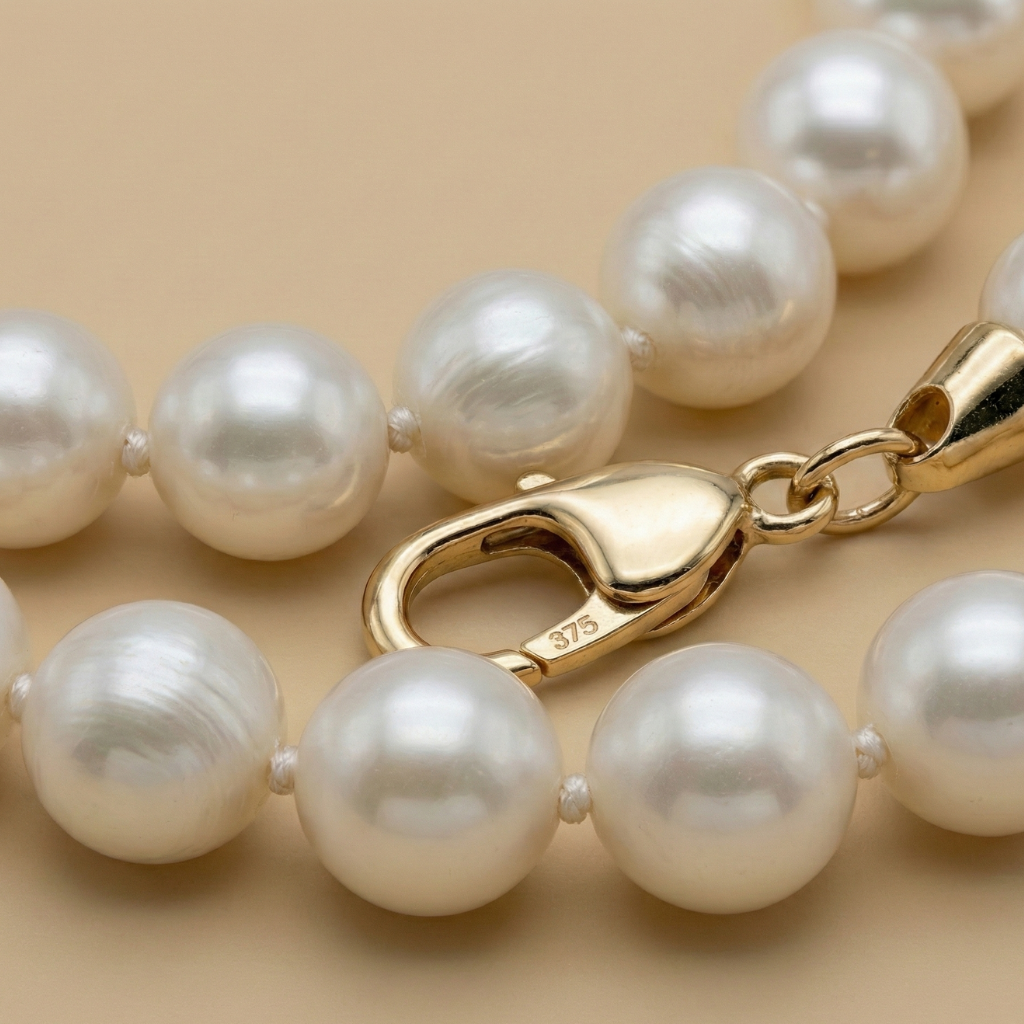 Süßwasserzuchtperlen 375/- Gold