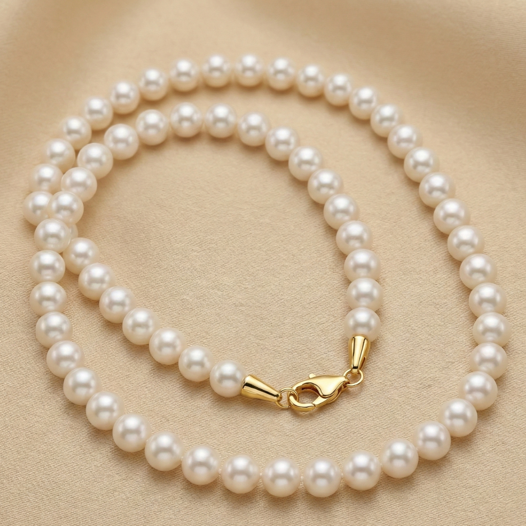 Süßwasserzuchtperlen 375/- Gold