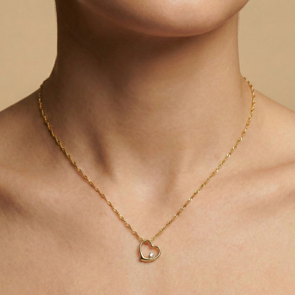 Singapurkette 333/- Gold Zirkonia