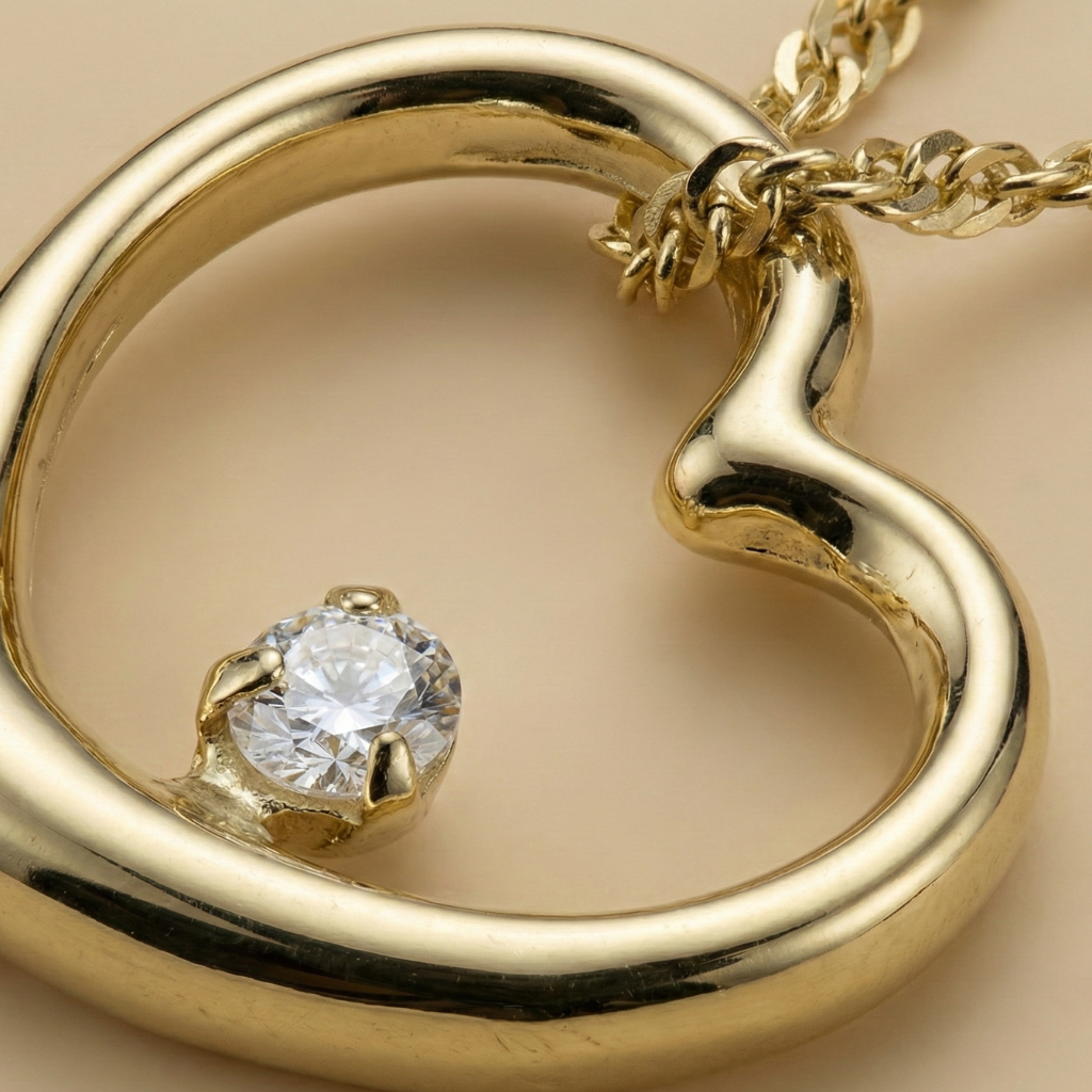 Singapurkette 333/- Gold Zirkonia