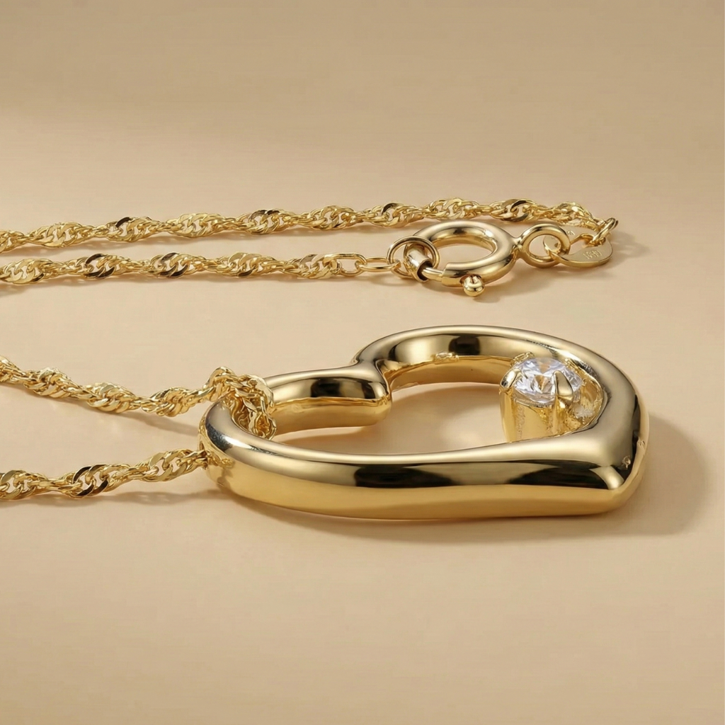 Singapurkette 333/- Gold Zirkonia