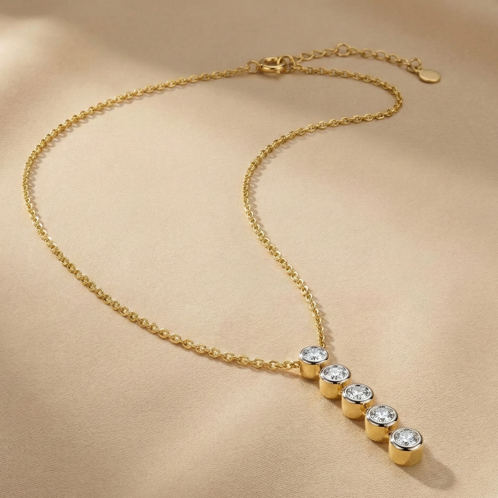 Anhänger mit Kette 585/- Gold Brillant 0,05ct