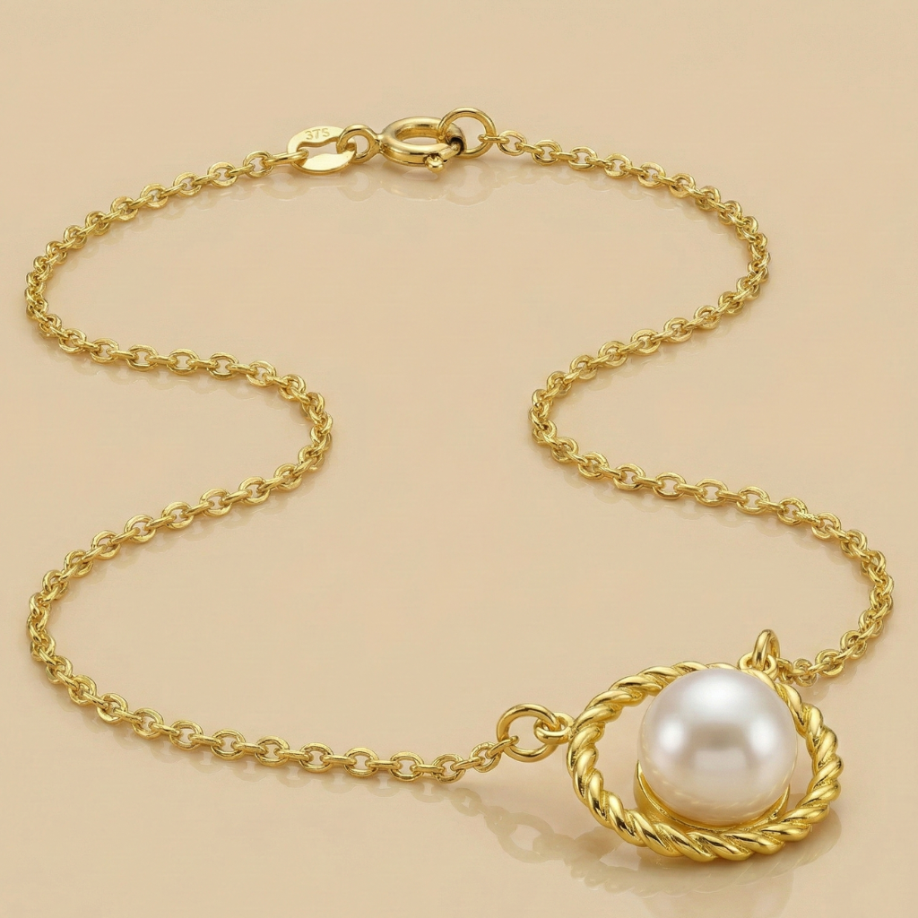 Collier Ankerkette 375/- Gold
