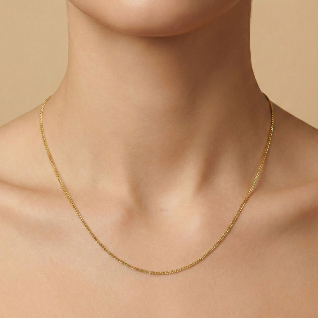 Kette Panzerkette 585/- Gold 42cm