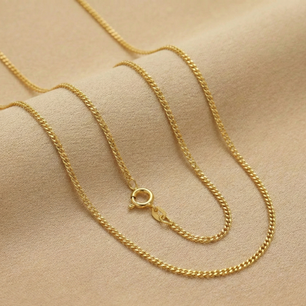 Kette Panzerkette 585/- Gold 42cm