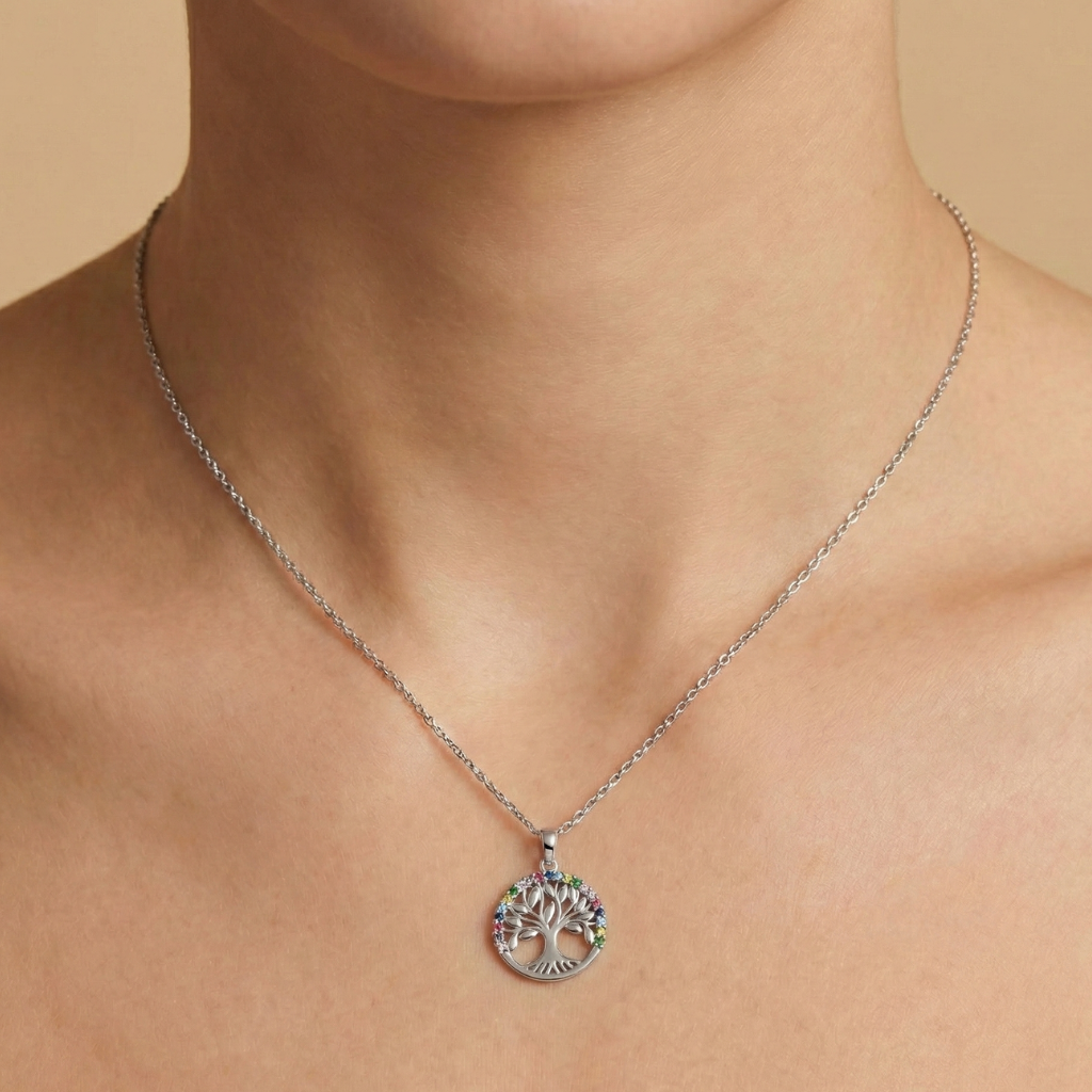 Ankerkette 925/- Sterling Silber Zirkonia