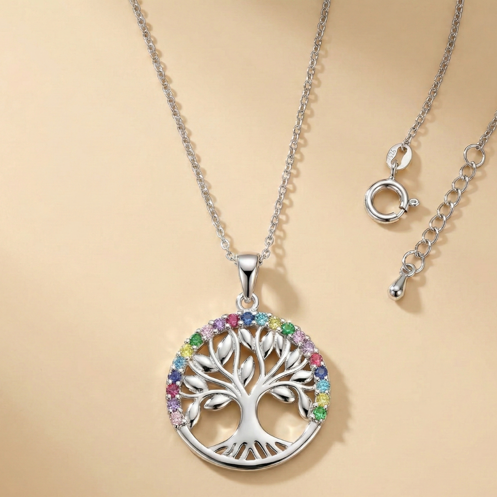 Ankerkette 925/- Sterling Silber Zirkonia