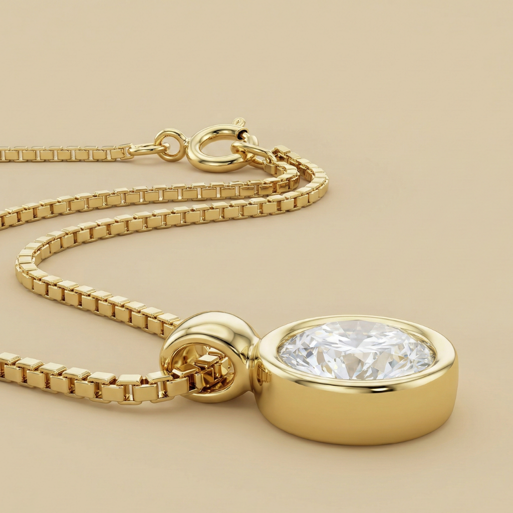 Collier Venezianerkette 375/- Gold Zirkonia