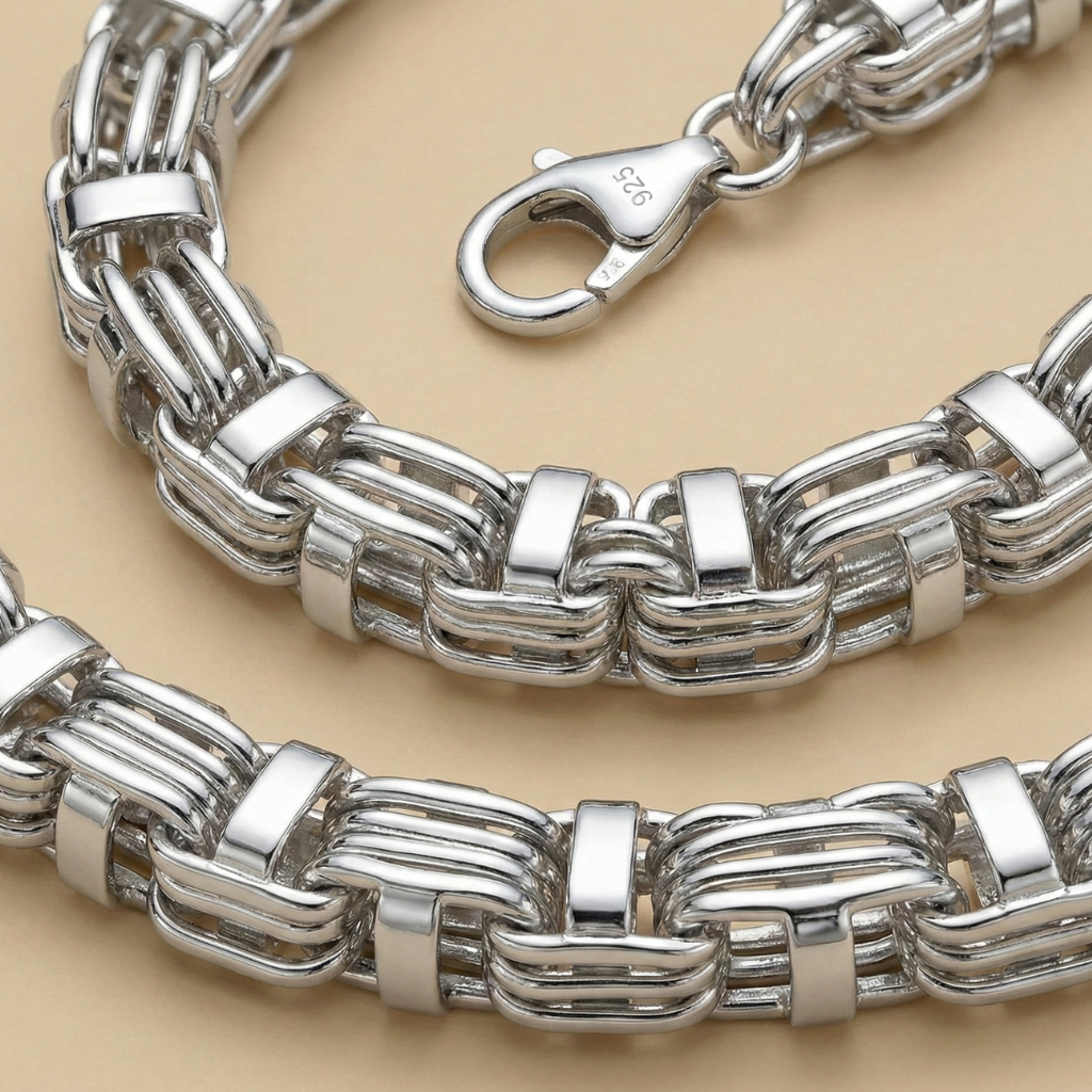 Collier Käfigkette 925/- Sterling Silber 60cm