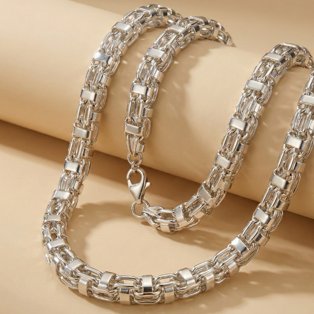 Collier Käfigkette 925/- Sterling Silber 60cm