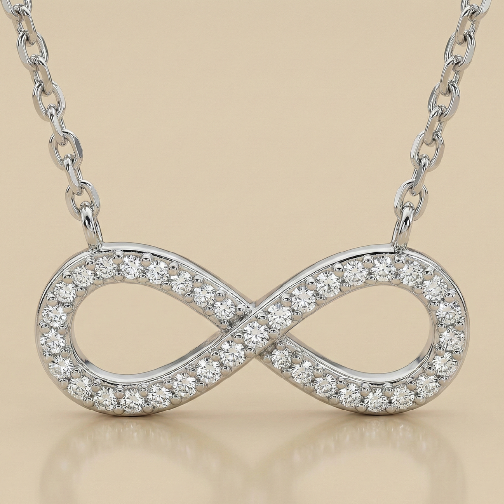 Collier Ankerkette 925/- Sterling Silber Zirkonia