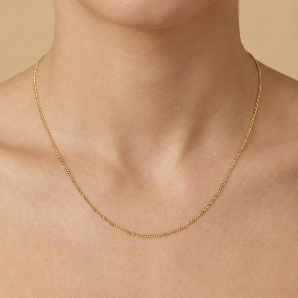 Kette Panzerkette 585/- Gold 50cm