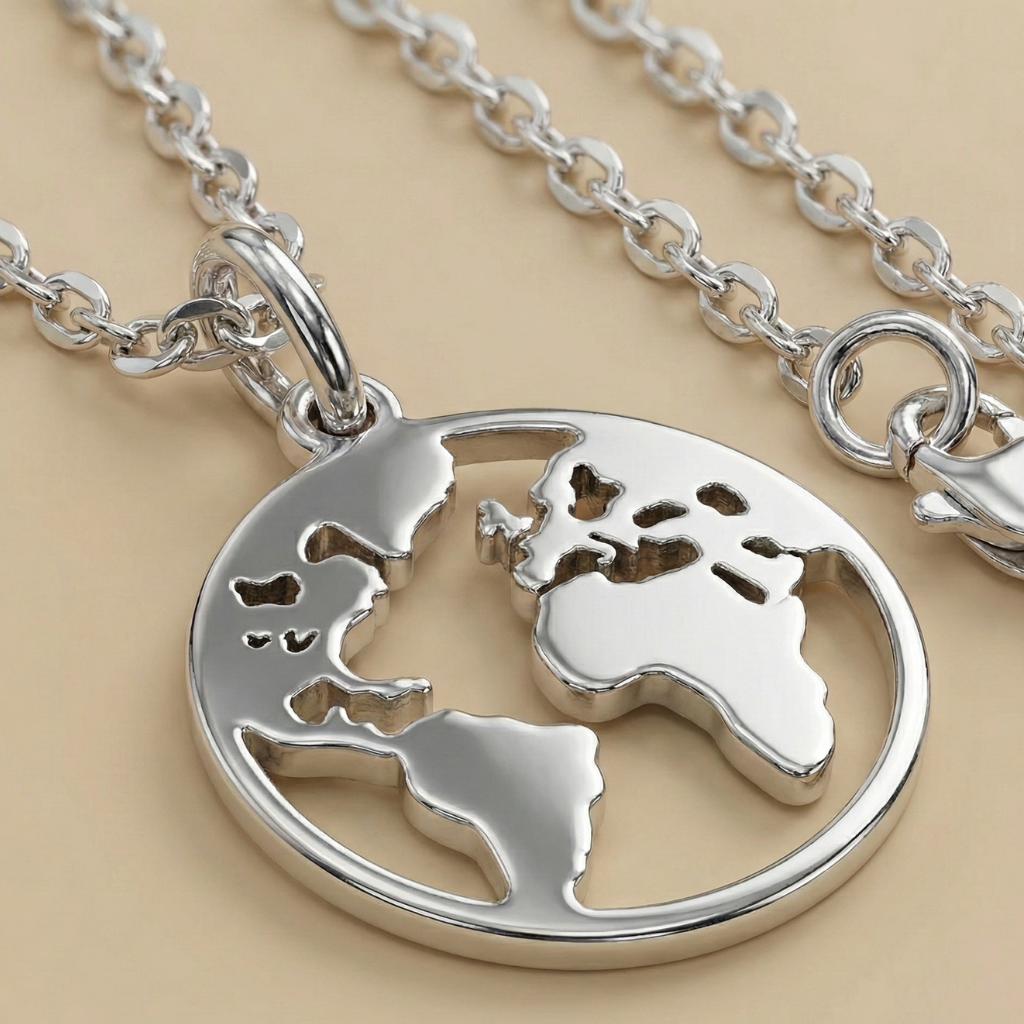 Anhänger mit Kette Ankerkette 925/- Sterling Silber