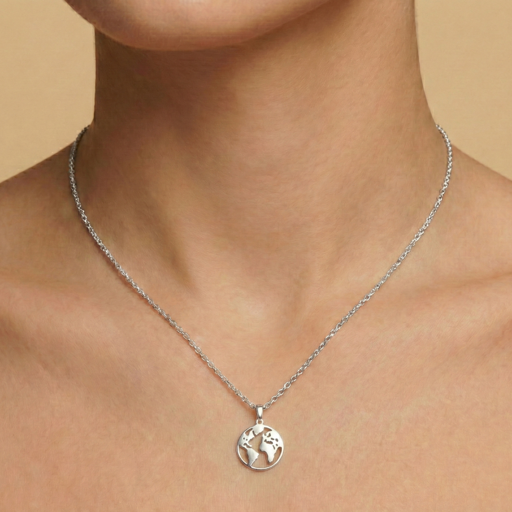 Anhänger mit Kette Ankerkette 925/- Sterling Silber