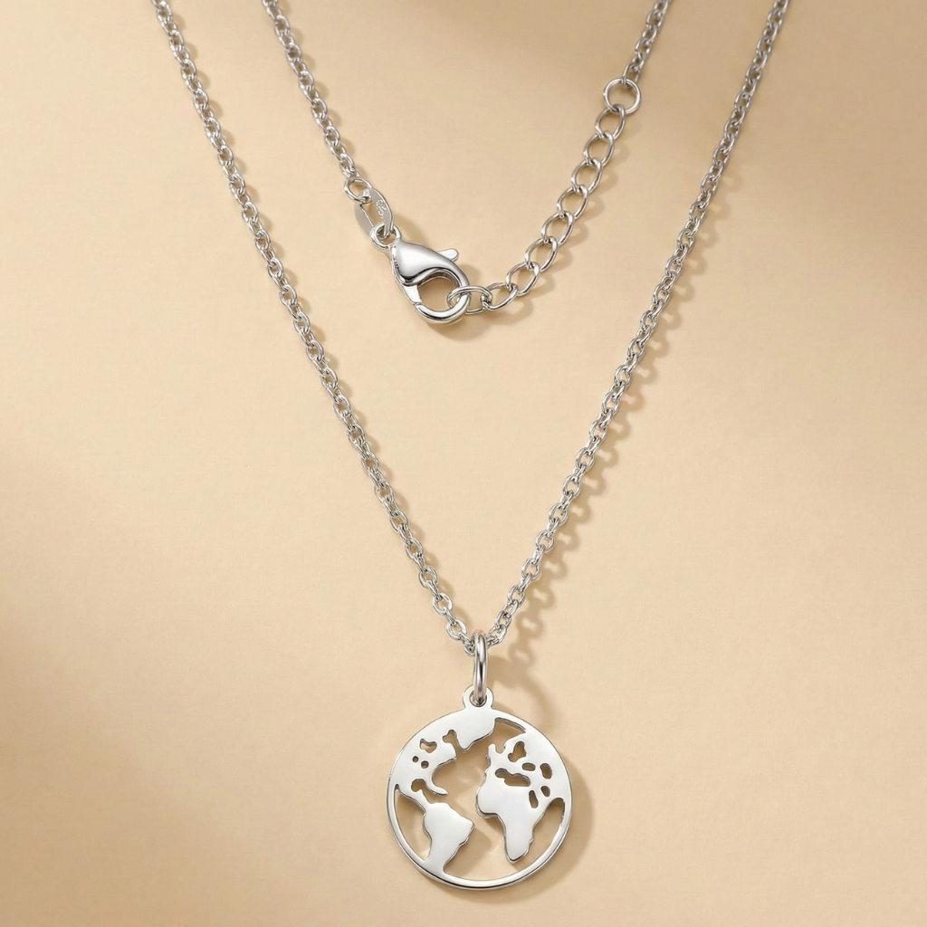 Anhänger mit Kette Ankerkette 925/- Sterling Silber