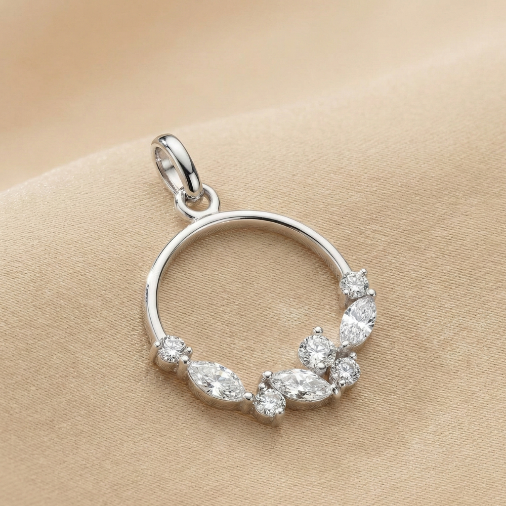 Anhänger 375/- Gold Zirkonia