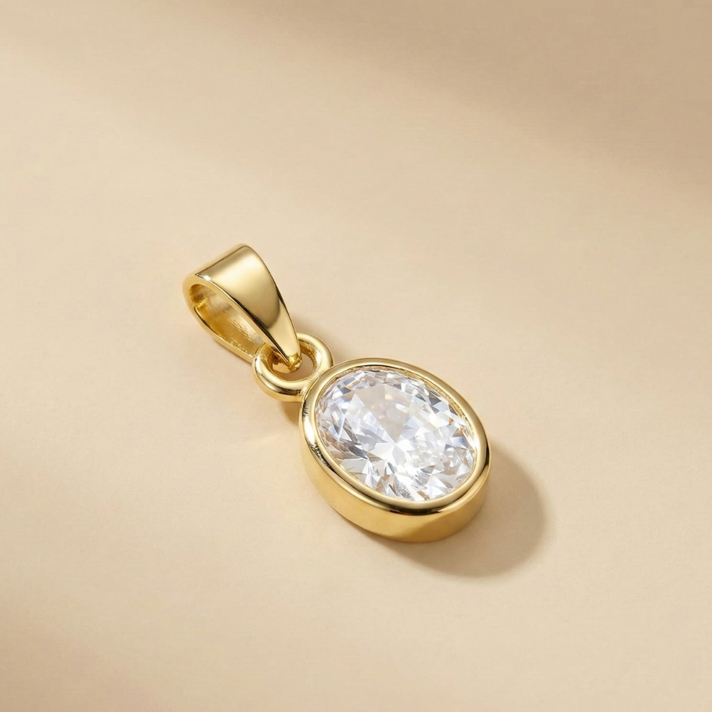 Anhänger 375/- Gold Zirkonia