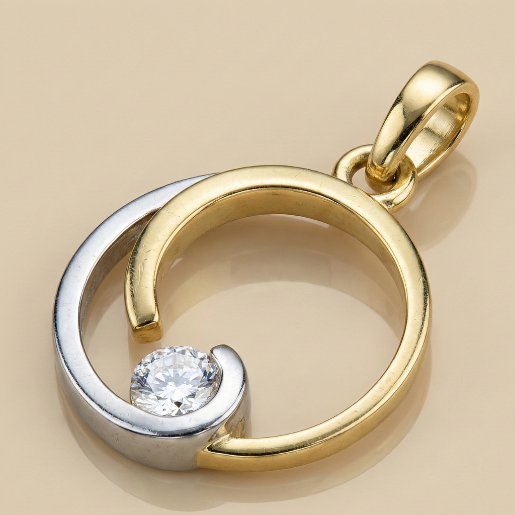 Anhänger 333/- Gold Zirkonia