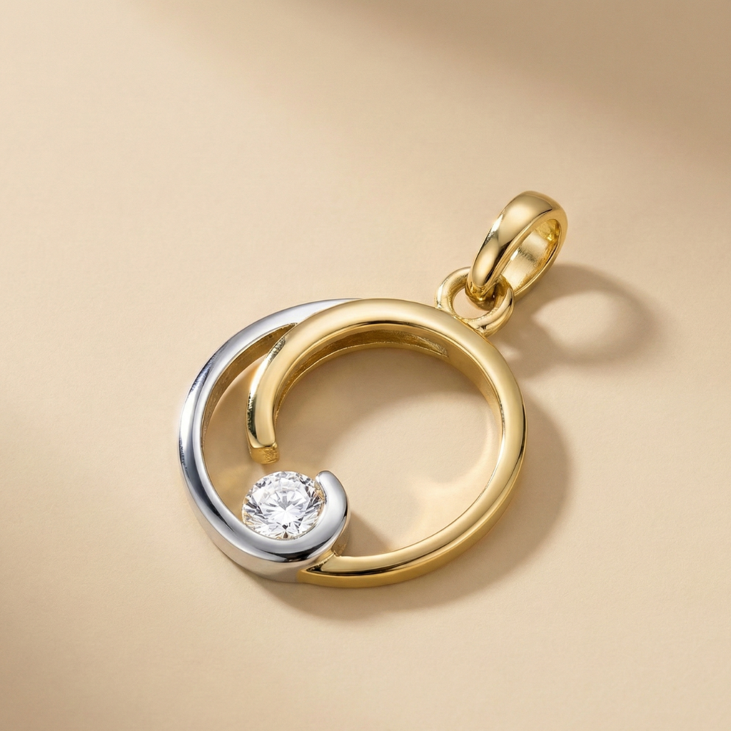 Anhänger 333/- Gold Zirkonia