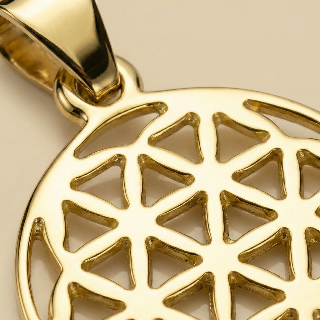 Anhänger 333/- Gold rhodiniert