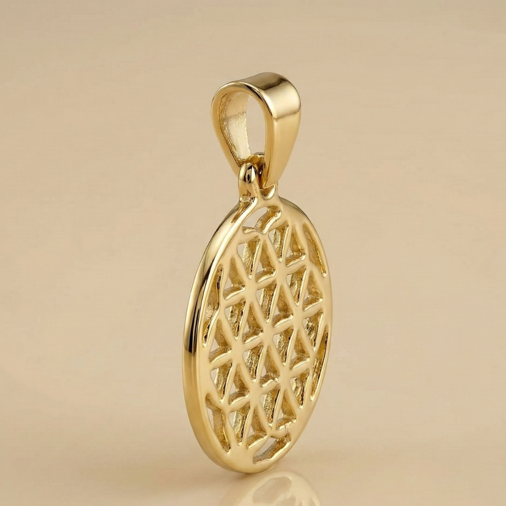 Anhänger 333/- Gold rhodiniert